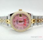 Two Tone Pink MOP Diamond bezel Rolex Couple Watches Datejust 36mm